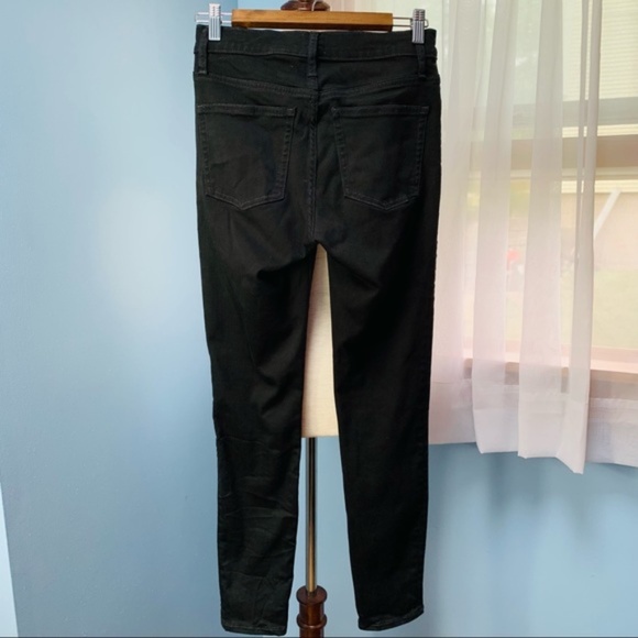 J. Crew 9" Mid-rise Stretchy Toothpick Jean in New Black - Picture 5 of 5